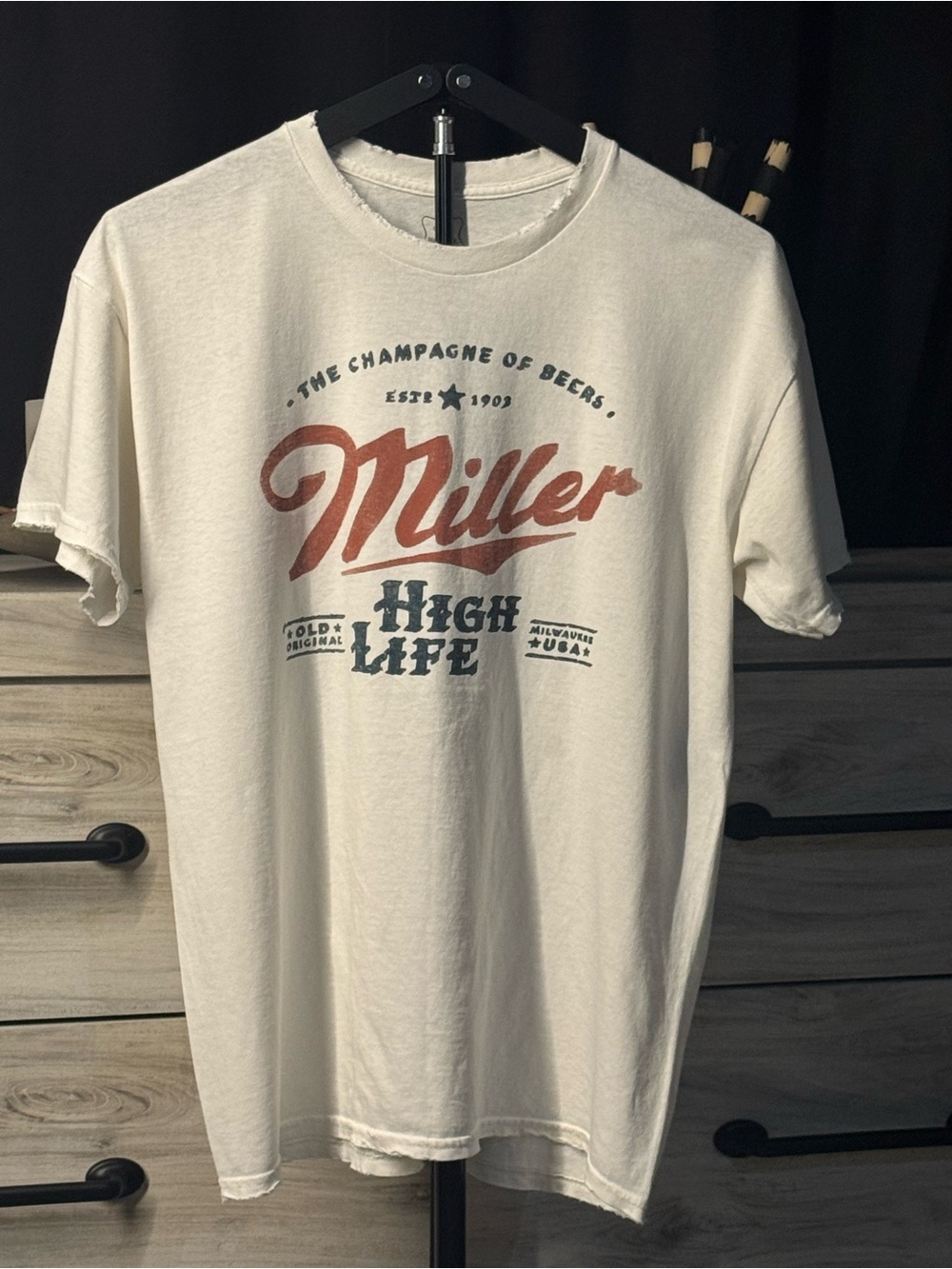 High Life Logo Graphic Tee - White size MD/LG